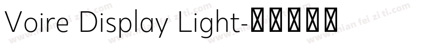 Voire Display Light字体转换